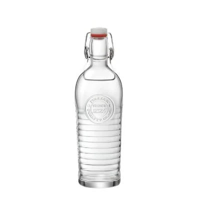 Bormioli 40 Oz Officina Bottle with Lid, 6 /Case