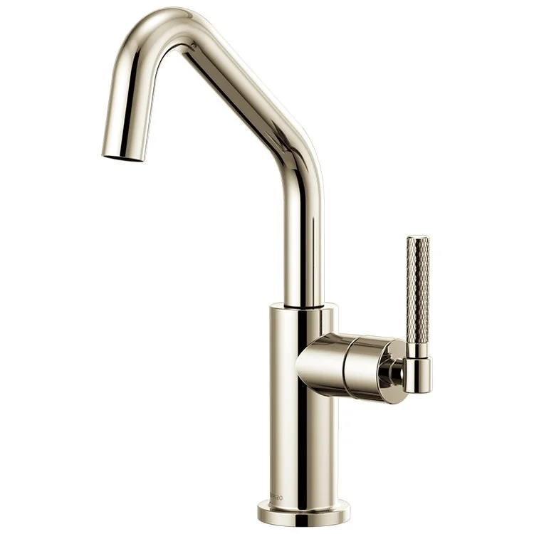 Litze Single Handle Bar Faucet with Angled Spout/Knurled Handle