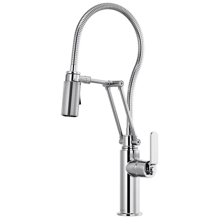 Kitchen Faucet Litze 1 Flat Lever ADA Chrome 1.8 Gallons per Minute