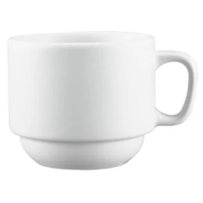 Browne 11.5 Oz Palm Stacking Mug, White, 12 /Case