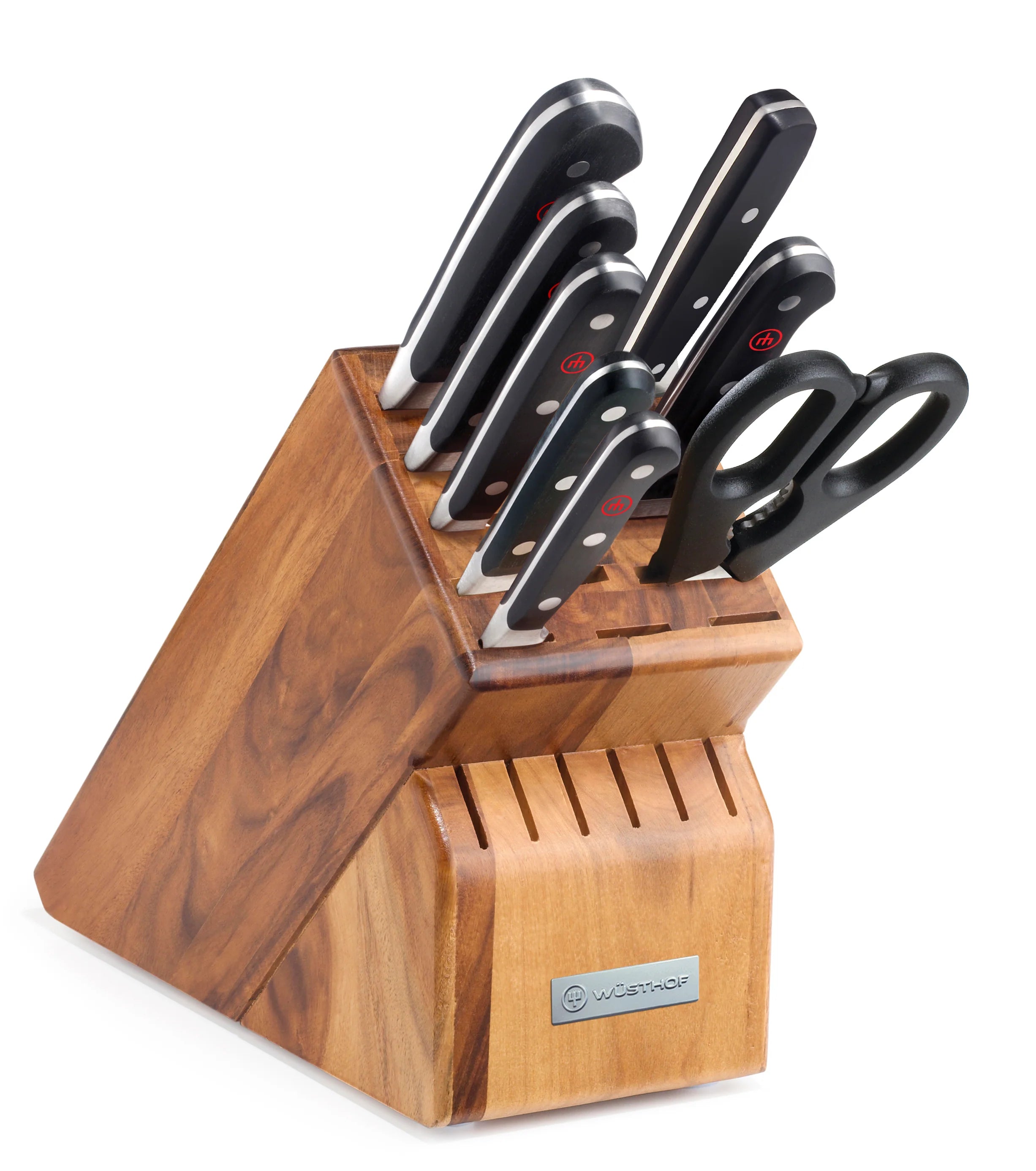 WÜSTHOF Classic 9-Piece Knife Block Set, Acacia