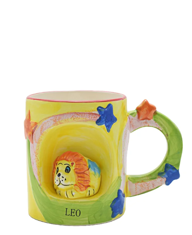 Kitchen Life Star Sign Leo Mug 300ML - Yellow