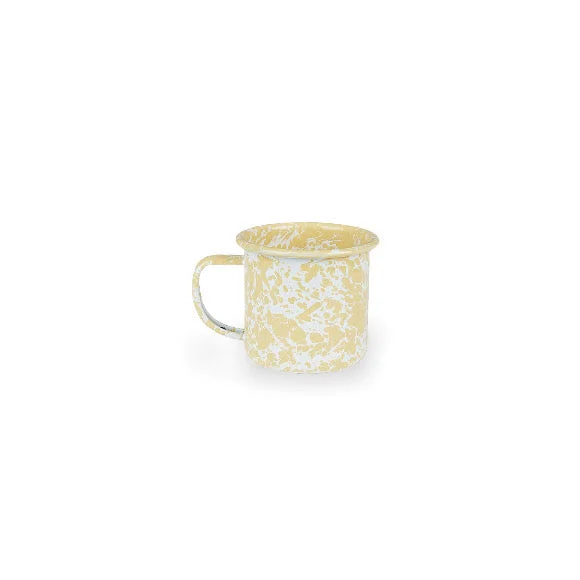 Crow Canyon - Enamelware Splatter Mug, Yellow