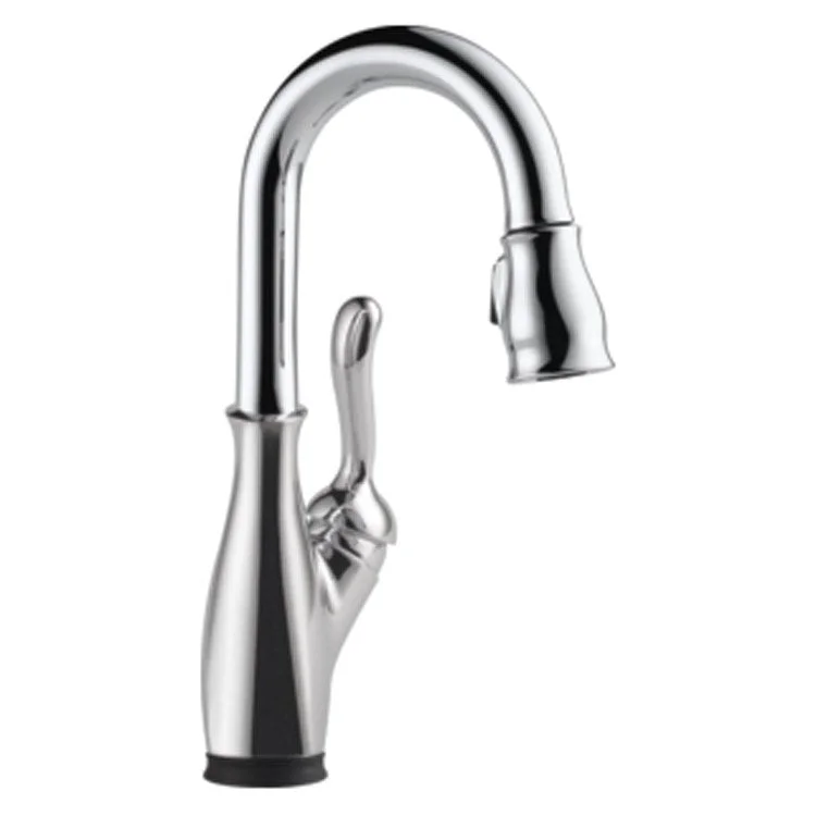 Leland Single Handle Pull Down Bar/Prep Faucet with Touch2O Technology