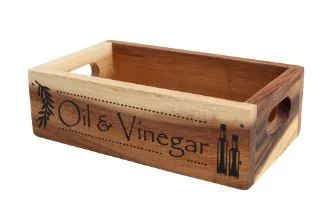 Display Crate - Oil & Vinegar - Engraved