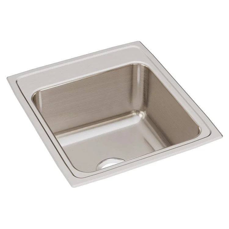 Kitchen Sink Lustertone Classic 19.5 x 22 Inch Single Bowl Lustrous Satin Drop-In