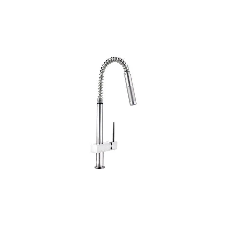 Kitchen Faucet Avado Deck Mount 1 Forward Only Lever Handle ADA Chrome Semi-Pro 1 Hole Spout Height 21-1/8 Inch