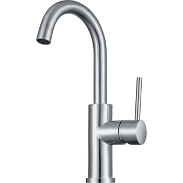 Bar Faucet Cube U-Spout 1 Lever Stainless Steel 1.75 Gallons per Minute