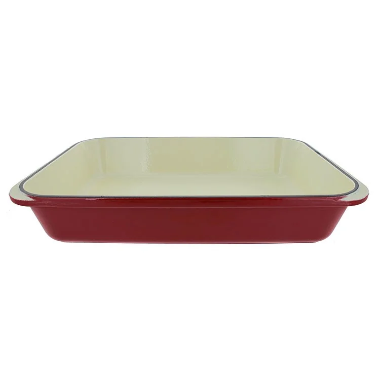 Chasseur French 10.25" x 15.5" Enameled Cast Iron Rectangular Roaster