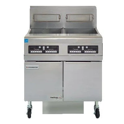 Frymaster 2 x 50 lb High Efficiency Floor Fryer with Built-In Filtration 160,000 BTU