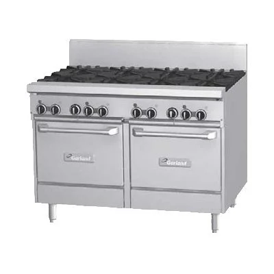 Garland G Starfire 48" Range with 8 Burners & 2 Space Saver Ovens Natural Gas 272,000 BTU