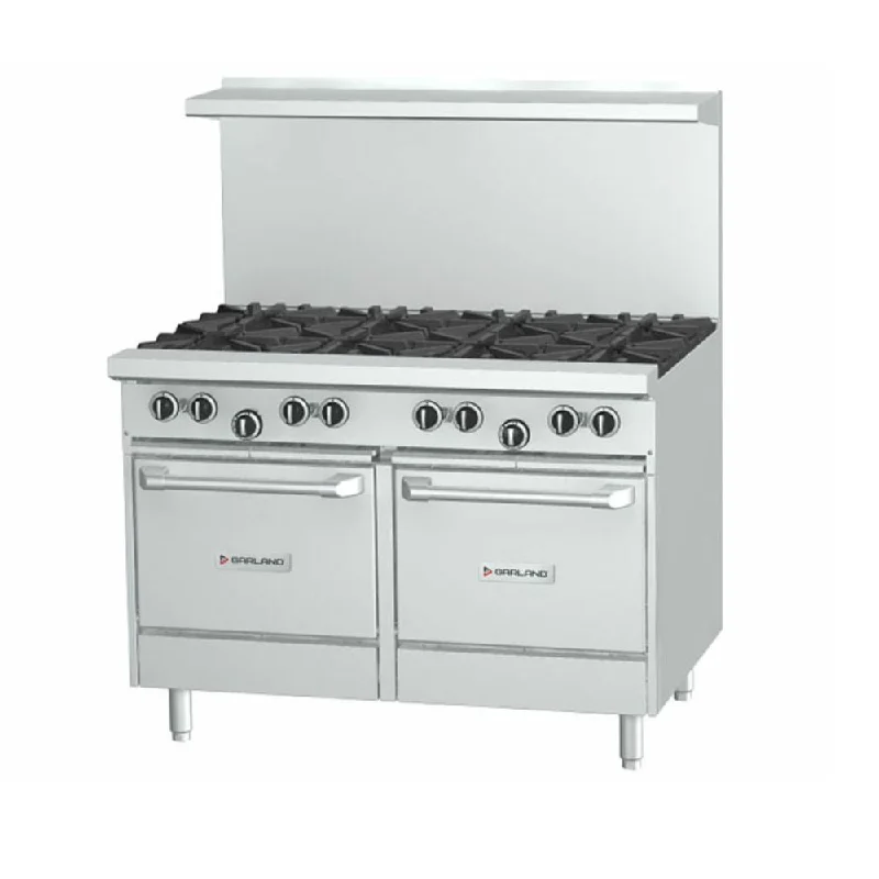 Garland G Starfire 48" Range with 8 Burners & 2 Space Saver Ovens Natural Gas 328,000 BTU