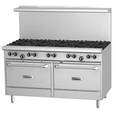 Garland G Starfire 60" Range with 6 Burners, 24" Griddle & 2 Standard Ovens Natural Gas