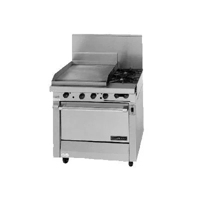 Garland Master Series Heavy Duty 34" Range with 2 Burners & 23" Griddle Natural Gas 154,000 BTU