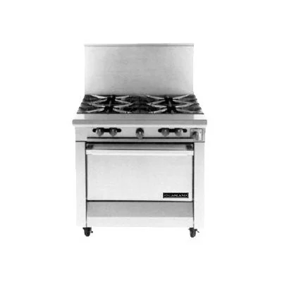 Garland Master Series Heavy Duty 34" Range with 4 Burners & Standard Oven 180,000 BTU