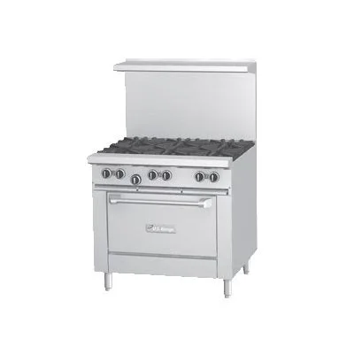 Garland U Series 36" Range with 6 Burners & Standard Oven Natural Gas 230,000 BTU