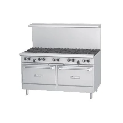 Garland U Series 60" Range with 10 Burners and 2 Standard Ovens Natural Gas 396,000 BTU