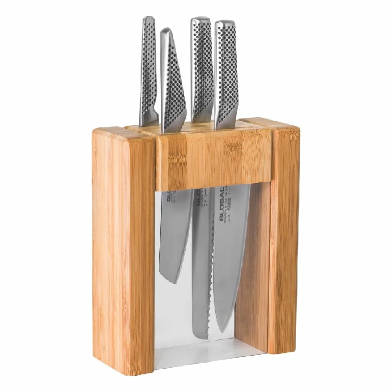 Global 5pce Knife Block Set