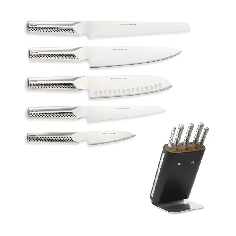 Global UKON 6 Piece Knife Block Set