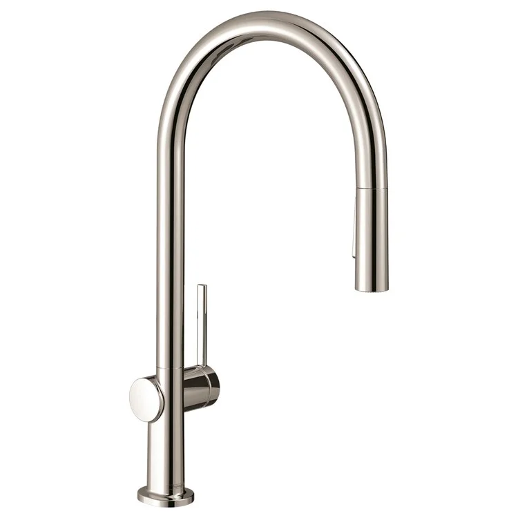 Kitchen Faucet Talis N 1 Lever ADA Polished Nickel Pull Down 2 Function High Arc 360 Degree Swivel 8-1/4 Inch 1.75 Gallons per Minute