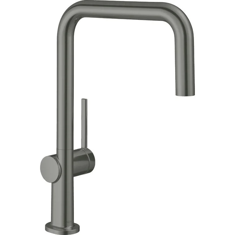 Kitchen Faucet Talis N 1 Lever ADA Brushed Black Chrome Aerated Spray U-Style 360 Degree Swivel 1.75 Gallons per Minute