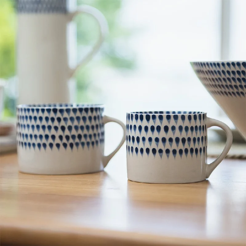 Single Indigo Drop Mug