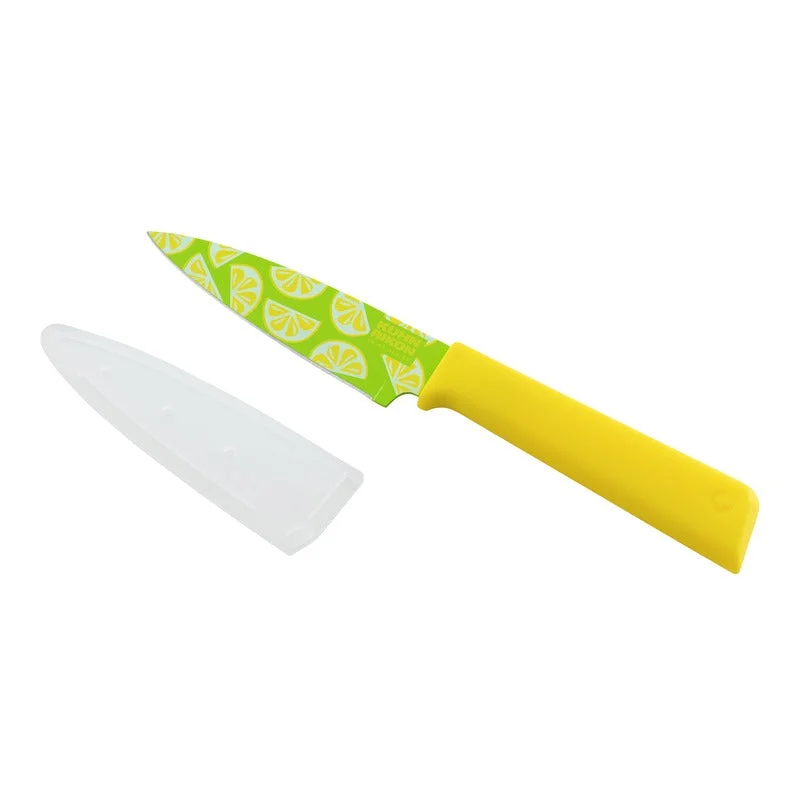 Kuhn Rikon Colori+ 4" Funky Fruit Citrus Paring Knife