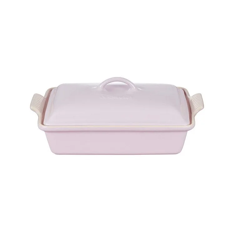 Heritage 4-Quart Stoneware Covered Rectangular Casserole - Shallot