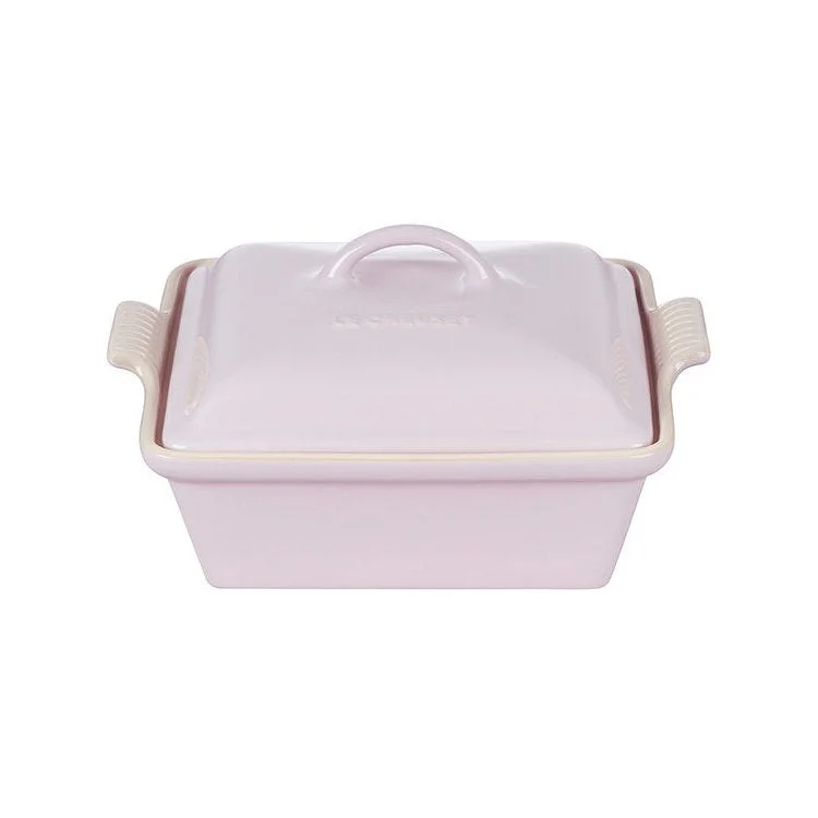 Heritage 2.5-Quart Stoneware Covered Square Casserole - Shallot