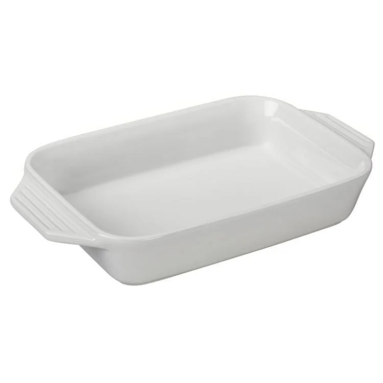 1.8-Quart (10.5" x 7") Rectangular Dish - White