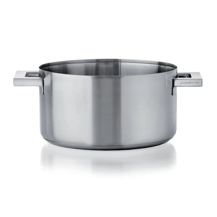 Stile 3.7-Quart 18/10 Stainless Steel 8" Casserole Pan with Lid/Two Handles