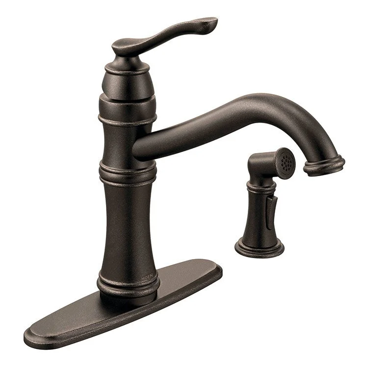 Belfield Single Handle High Arc Kitchen Faucet with Sprayer