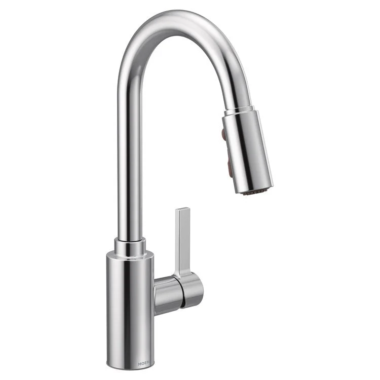 Kitchen Faucet Genta 1 Lever ADA Chrome Pull Down High Arc