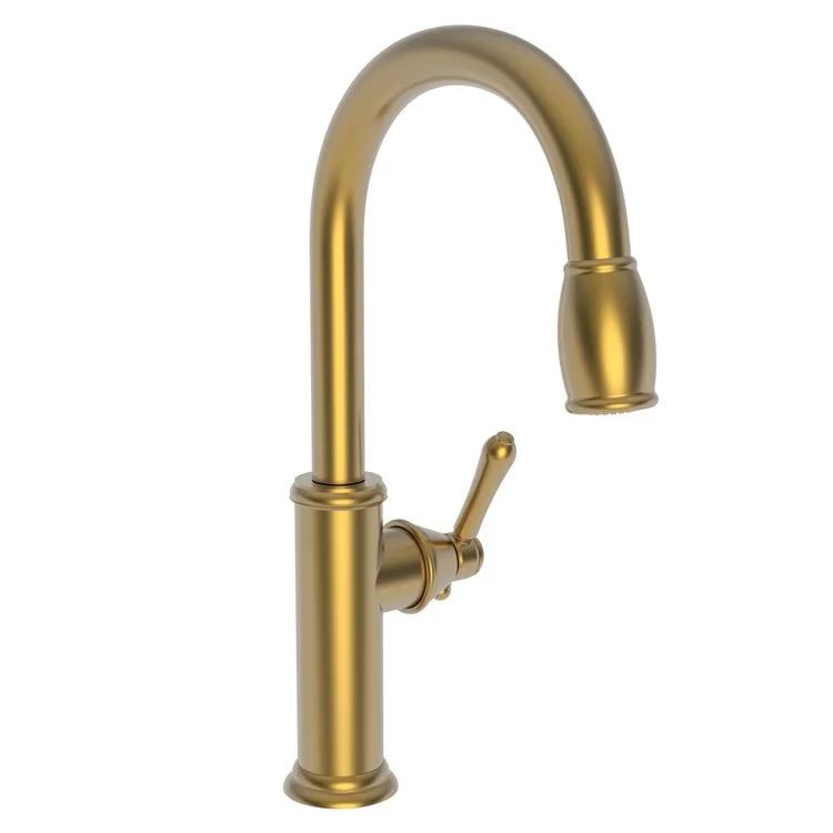 Kitchen Faucet Chesterfield 1 Lever ADA Satin Bronze PVD Pull Down Spout Height 10-1/3 Inch 1.8 Gallons per Minute