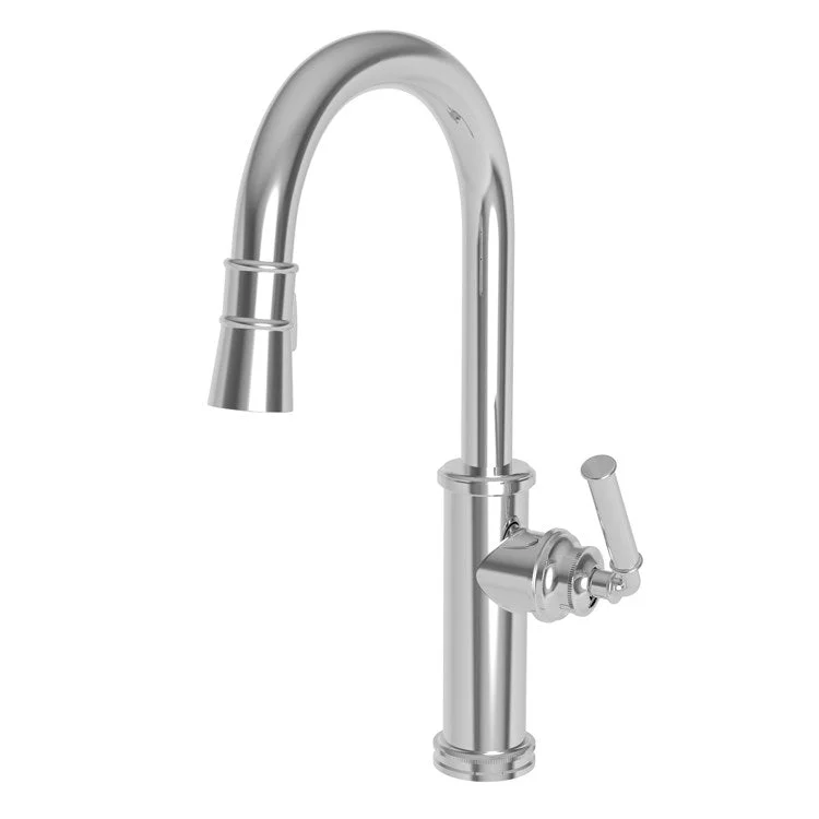 Kitchen Faucet Taft 1 Lever ADA Antique Brass Pull Down Spout Height 10-1/3 Inch 1.8 Gallons per Minute