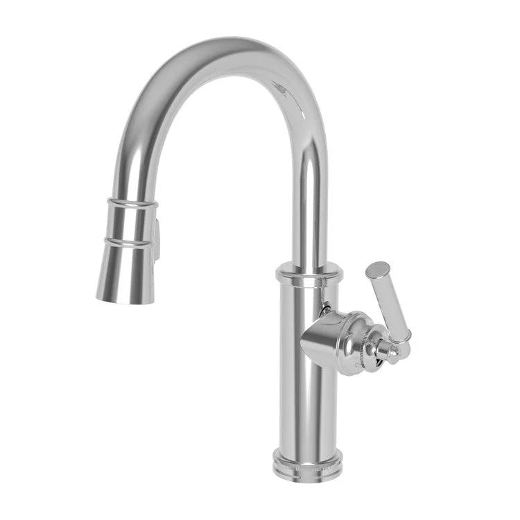 Bar Faucet Taft 1 Lever ADA Antique Brass Pull Down Swivel Brass Spout Height 8-1/6 Inch 1.8 Gallons per Minute