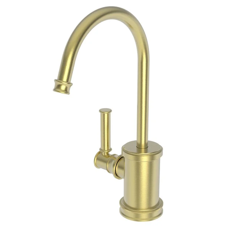 Hot Water Dispenser Taft 1 Lever Gooseneck Satin Brass PVD