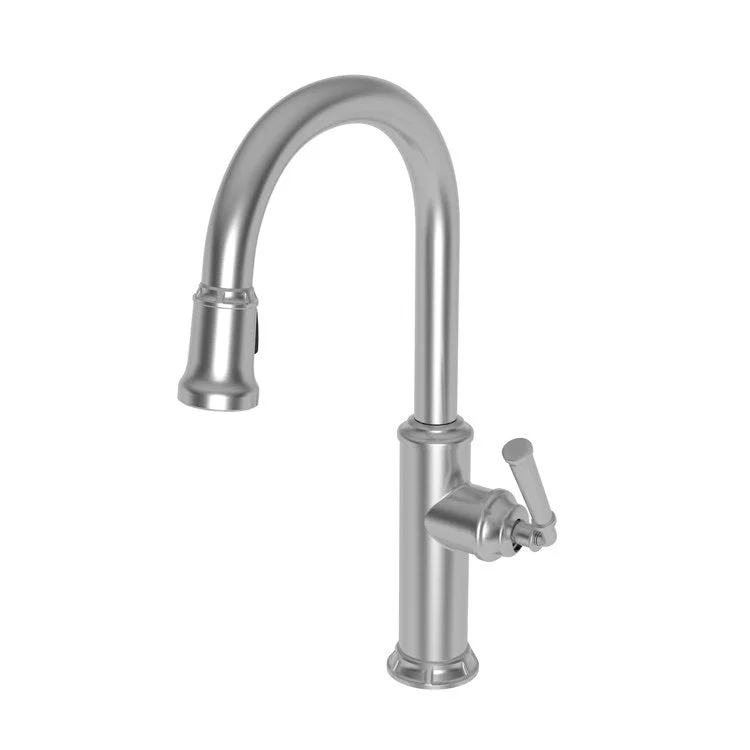 Kitchen Faucet Gavin 1 Lever ADA Stainless Steel PVD Pull Down Spout Height 10-3/8 Inch 1.8 Gallons per Minute