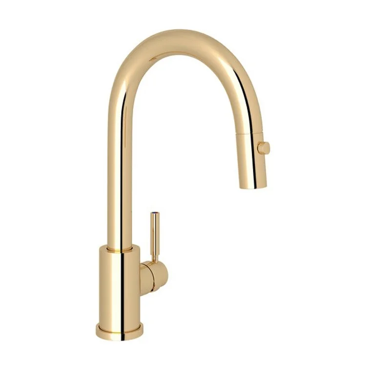 Bar Faucet Holborn 1 Lever English Gold Pull Down Spout 1.8 Gallons per Minute