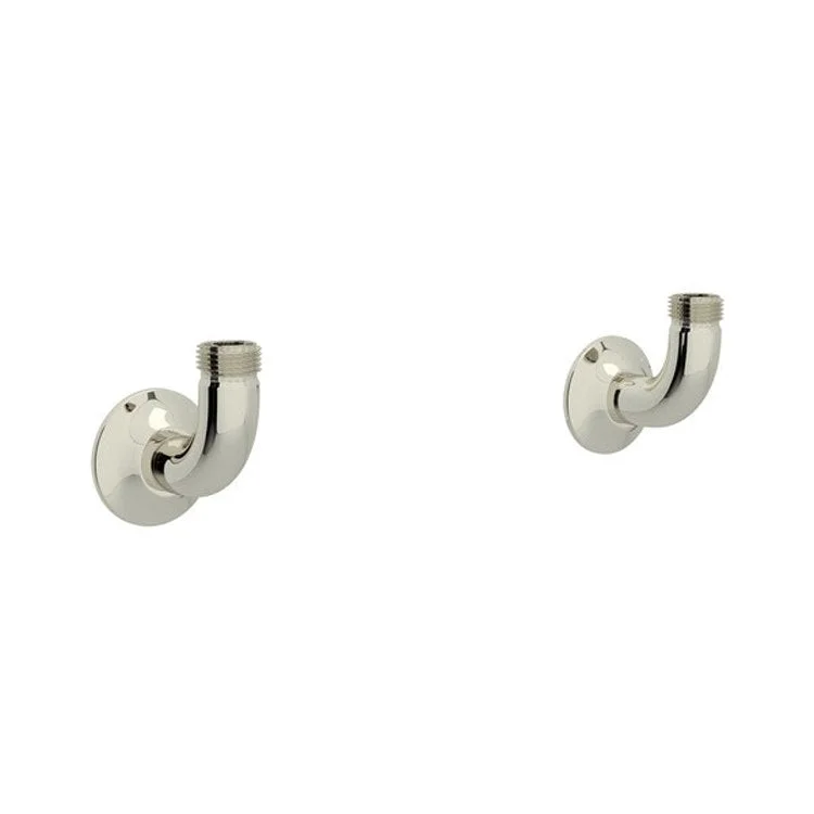 Wall Union Georgian Era Polished Nickel 3/8IN Female Compression Brass for Bridge Kitchen Faucet