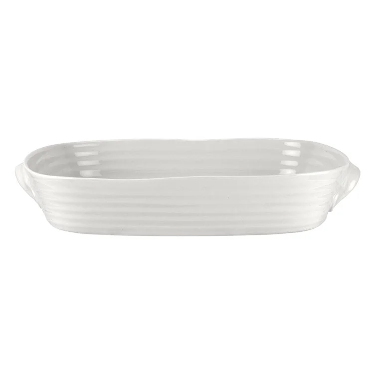 Sophie Conran Large Handled Rectangular Roasting Dish - White