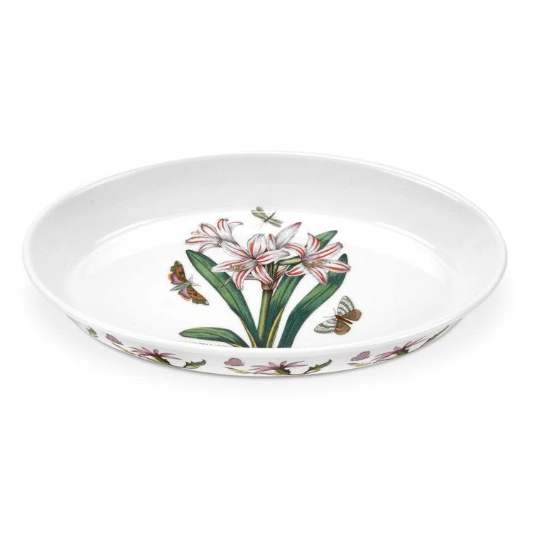 Botanic Garden Oval Baking Dish - Belladonna Lily