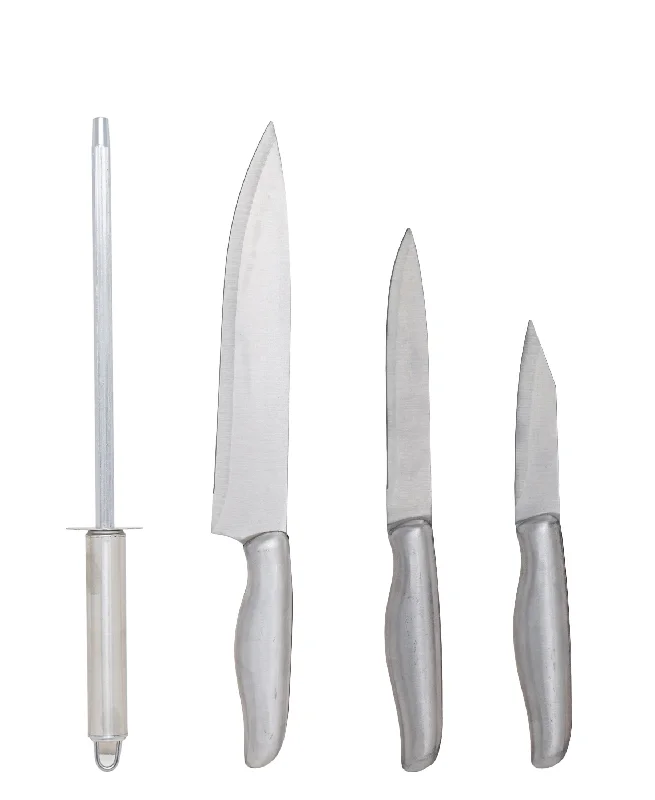 Kitchen Life Knife Set 4 Piece - Silver