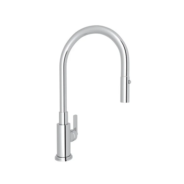 Kitchen Faucet Lombardia Pull Down 1 Metal Lever Polished Chrome 1.5 Gallons per Minute