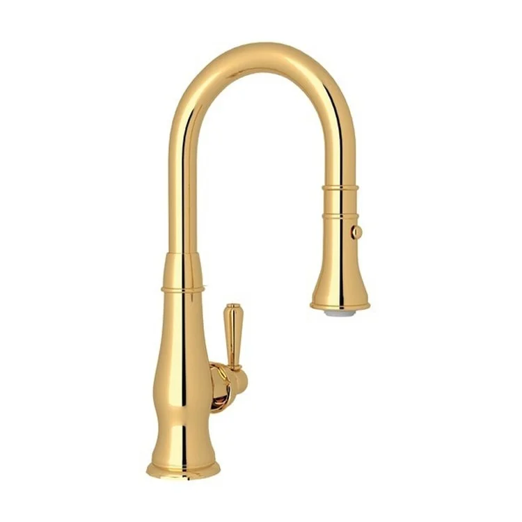 Bar Faucet Lombardia 1 Lever Unlacquered Brass 1.8 Gallons per Minute