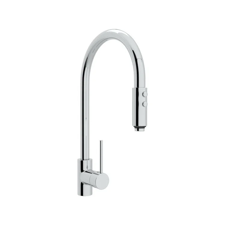 Kitchen Faucet Pirellone Pull Down 1 Metal Lever Polished Chrome 1.8 Gallons per Minute