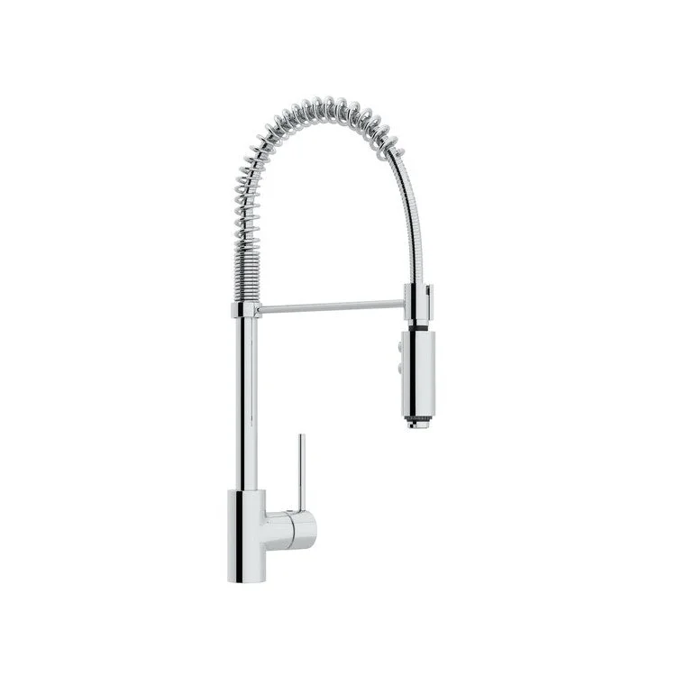 Kitchen Faucet Pirellone Pull Down 1 Metal Side Lever Polished Chrome 1.8 Gallons per Minute Column Spout