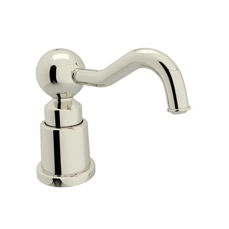 Soap Dispenser Acqui Polished Nickel Deck Mount Plastic Brass & Lotion 12 Fluid Ounce 3 Inch