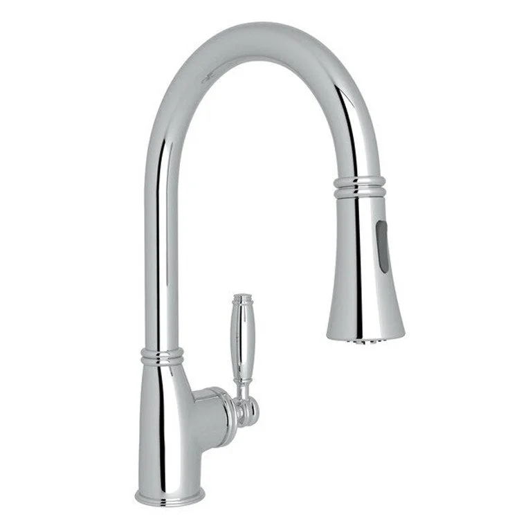 Bar Faucet Gotham Food Prep 1 Lever Polished Chrome Pull-Down 1.8 Gallons per Minute