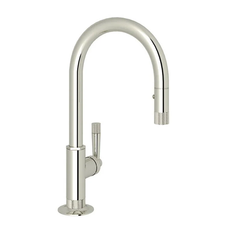 Bar Faucet Graceline Food Prep 1 Lever Polished Nickel 1.8 Gallons per Minute Pull Down Spout